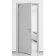 Дверной блок Капель Classic RAL 7035 светло-серый глухой со светлой алюминиевой кромкой ДБВ