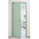 Дверной блок Капель Classic RAL 6019 ментоловый глухой со светлой алюминиевой кромкой ДБВ