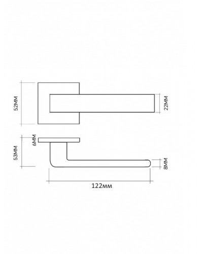 Alüminyum kapı kolları V93SG SL (satine altın)
