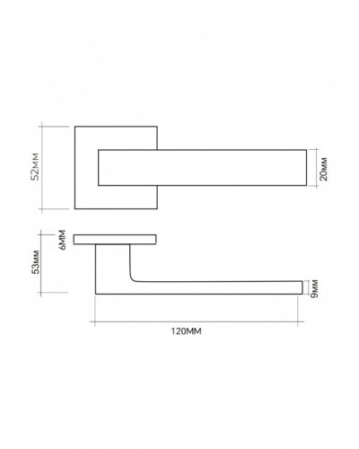 Kapı kolları alüminyum V94SG SL (saten altın)