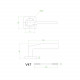 Купить  Ручки дверные V47MD (супер матовый никель) –  от производителя  Vantage на официальном сайте